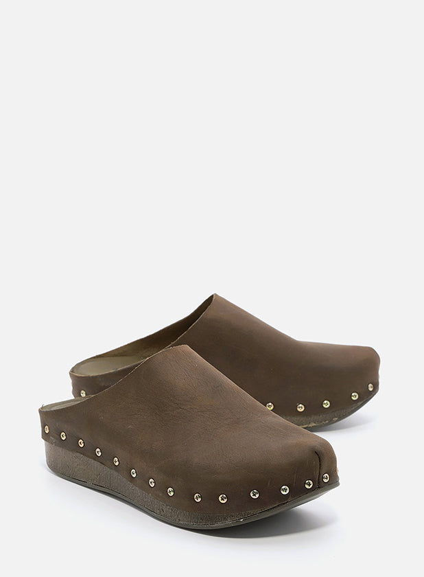 כפכפי עור הולנדיים ניטים - היידי