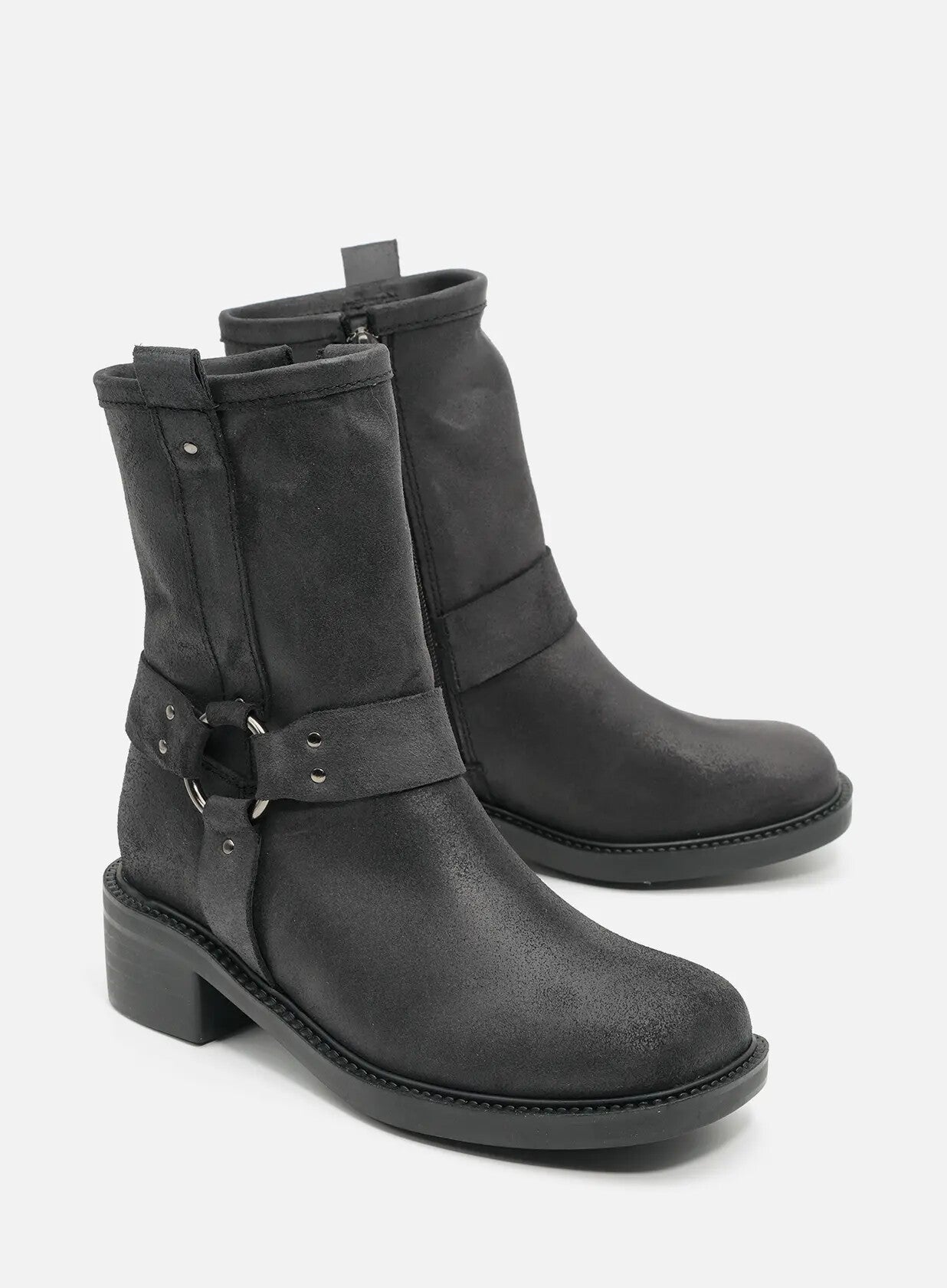 מגפיי בוקרים מעור משומן וטבעת - קליפורניה