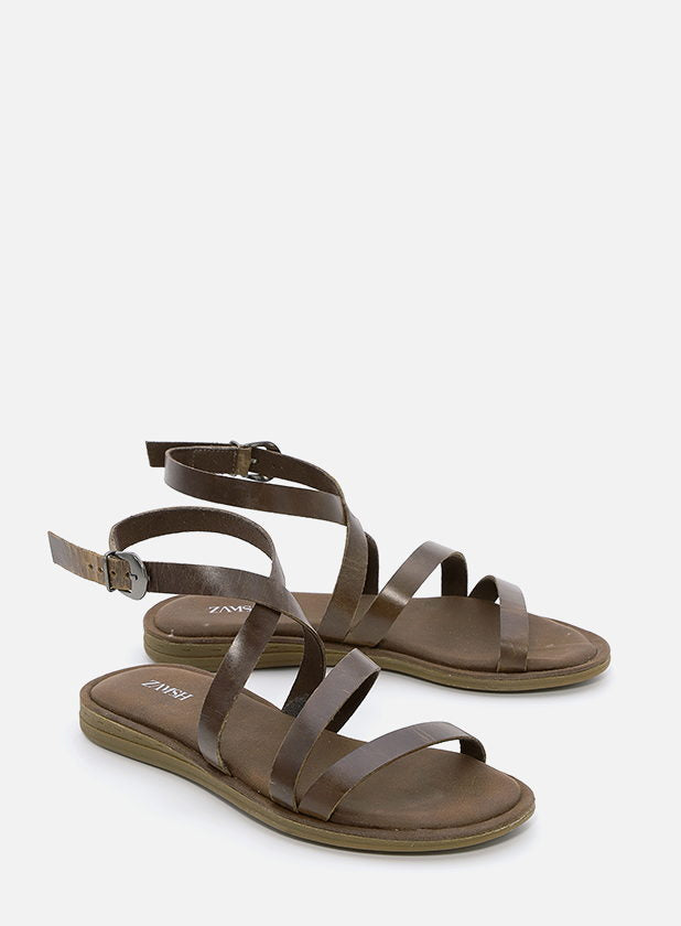 סנדלי רצועות מעור - שובל