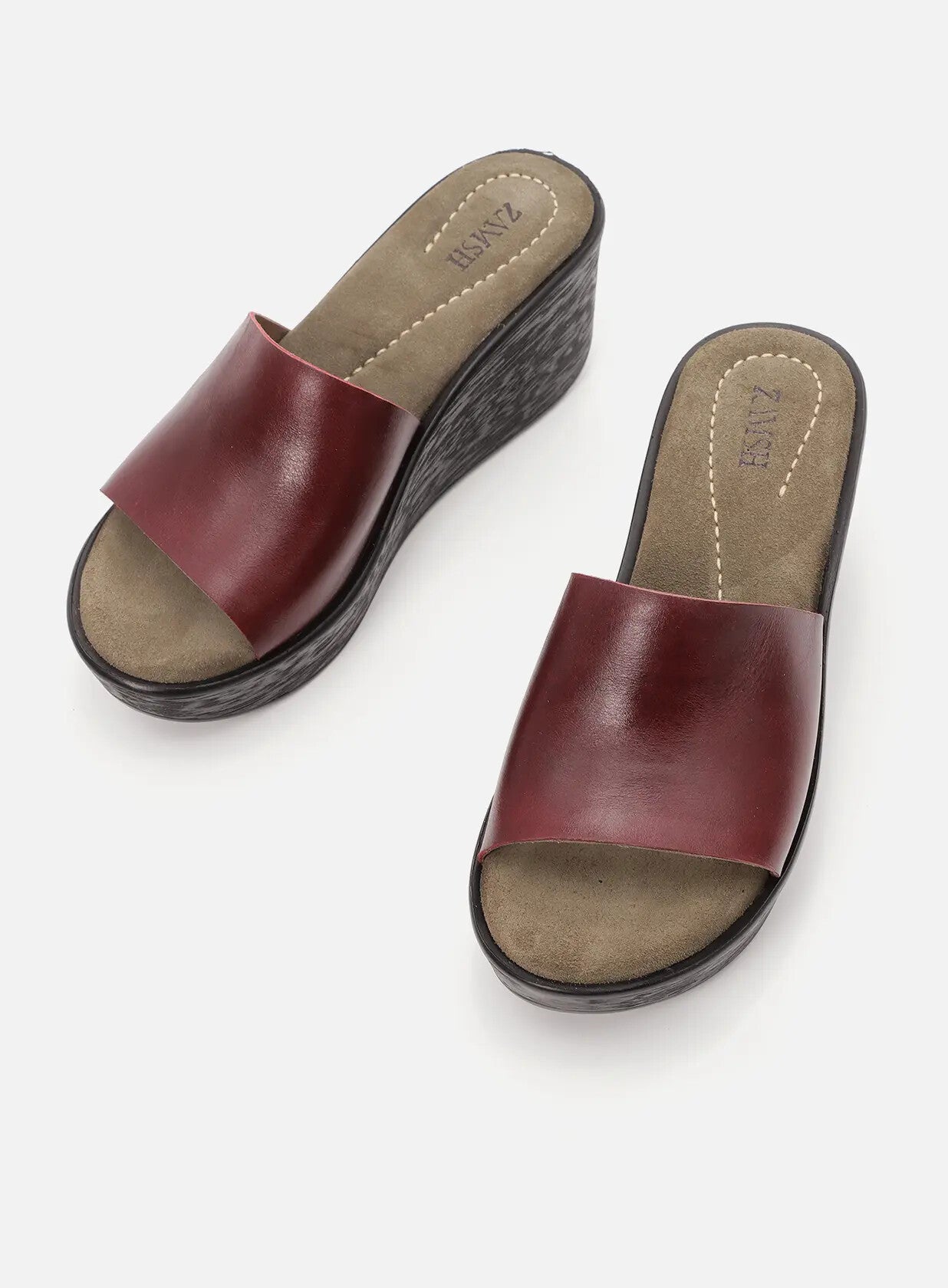 כפכפי-פלטפורמה-מעור-אוליביה