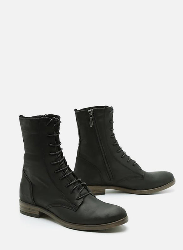 מגפון שרוך קלאסי מעור - אבלין