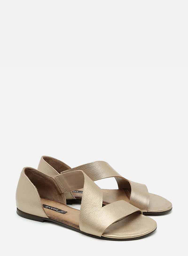 סנדל עור אסימטרי - קוני