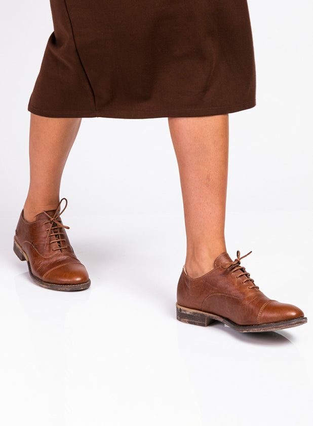 נעלי אוקספורד וינטאג' מעור - טום