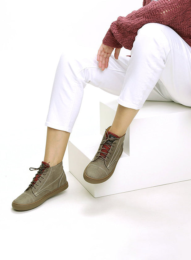 סניקרס עור גבוהות - אדריאנה