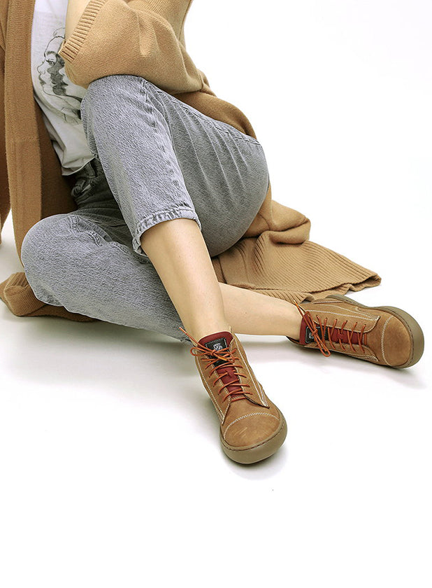 סניקרס עור גבוהות - אדריאנה