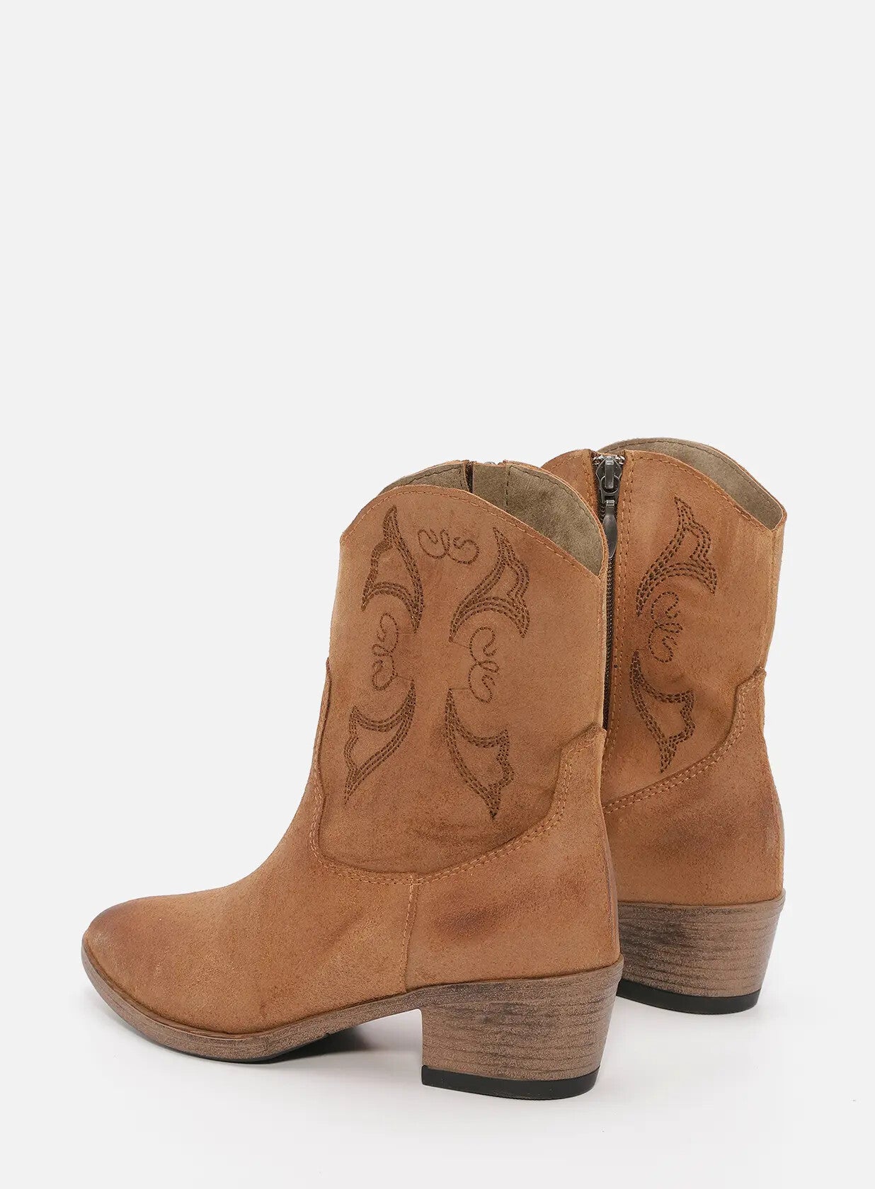 נעלי עור רפידה אנטומית - ורד