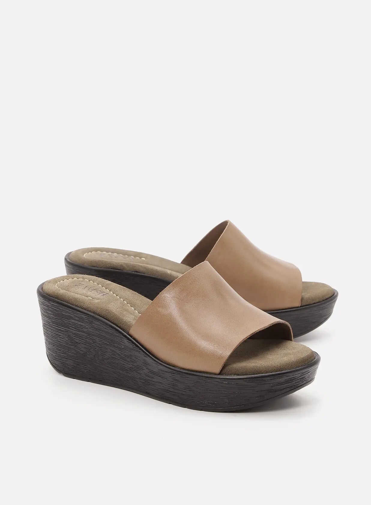 כפכפי פלטפורמה מעור - Olivia