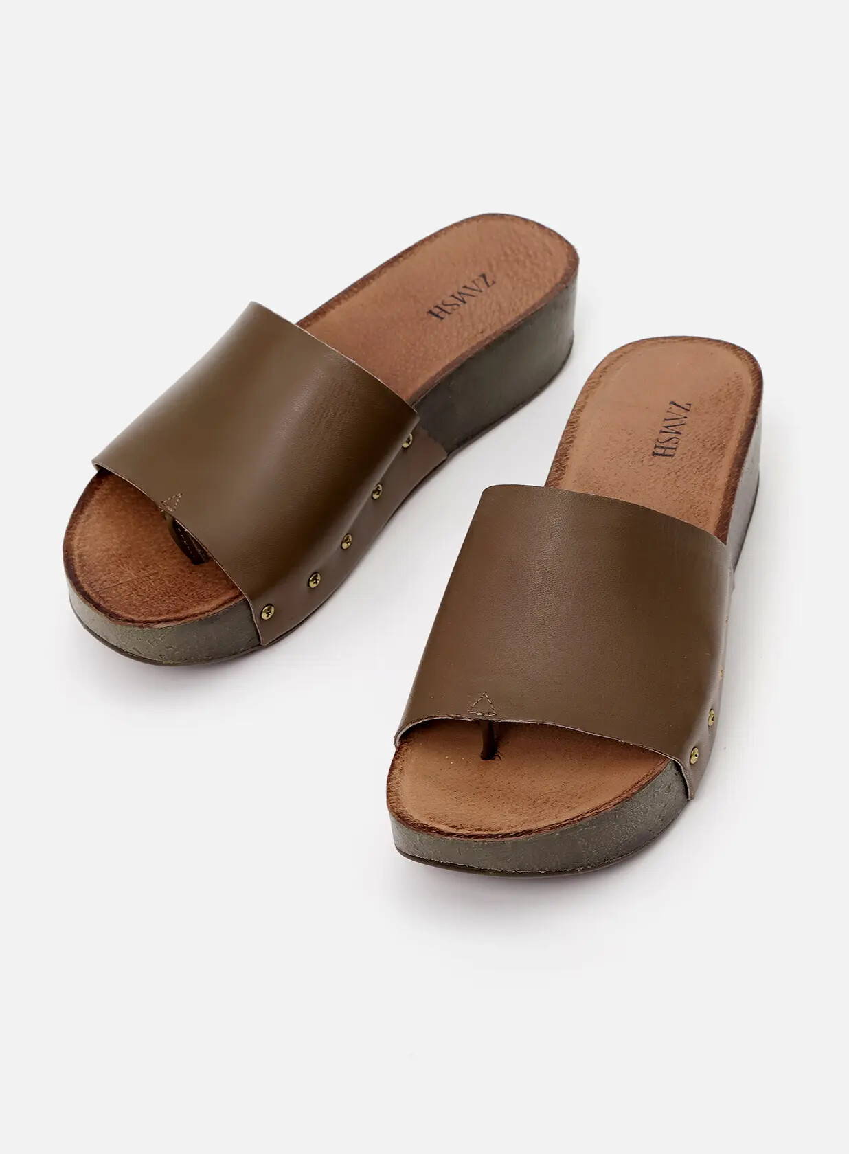 כפכפי פלטפורמה מעור - Sheera