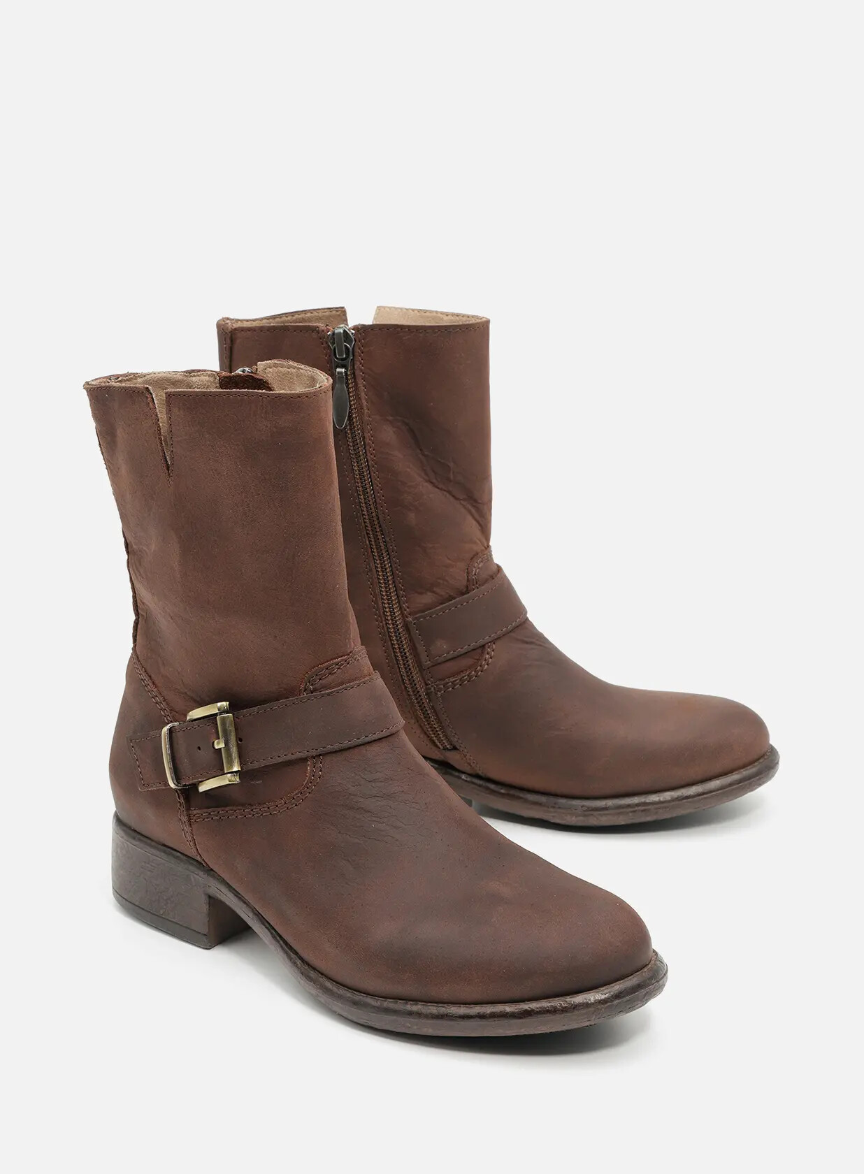 מגפונים מעור עם אבזם - דלאוור