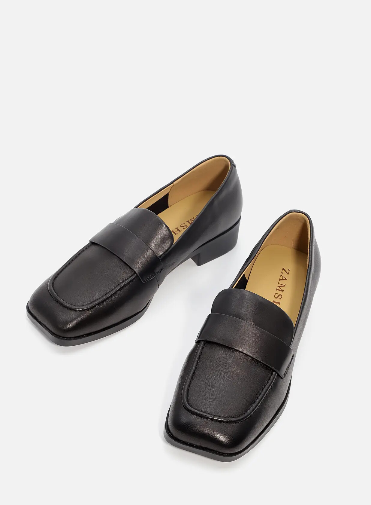 נעלי עקב מוקסין מעור  - אינס