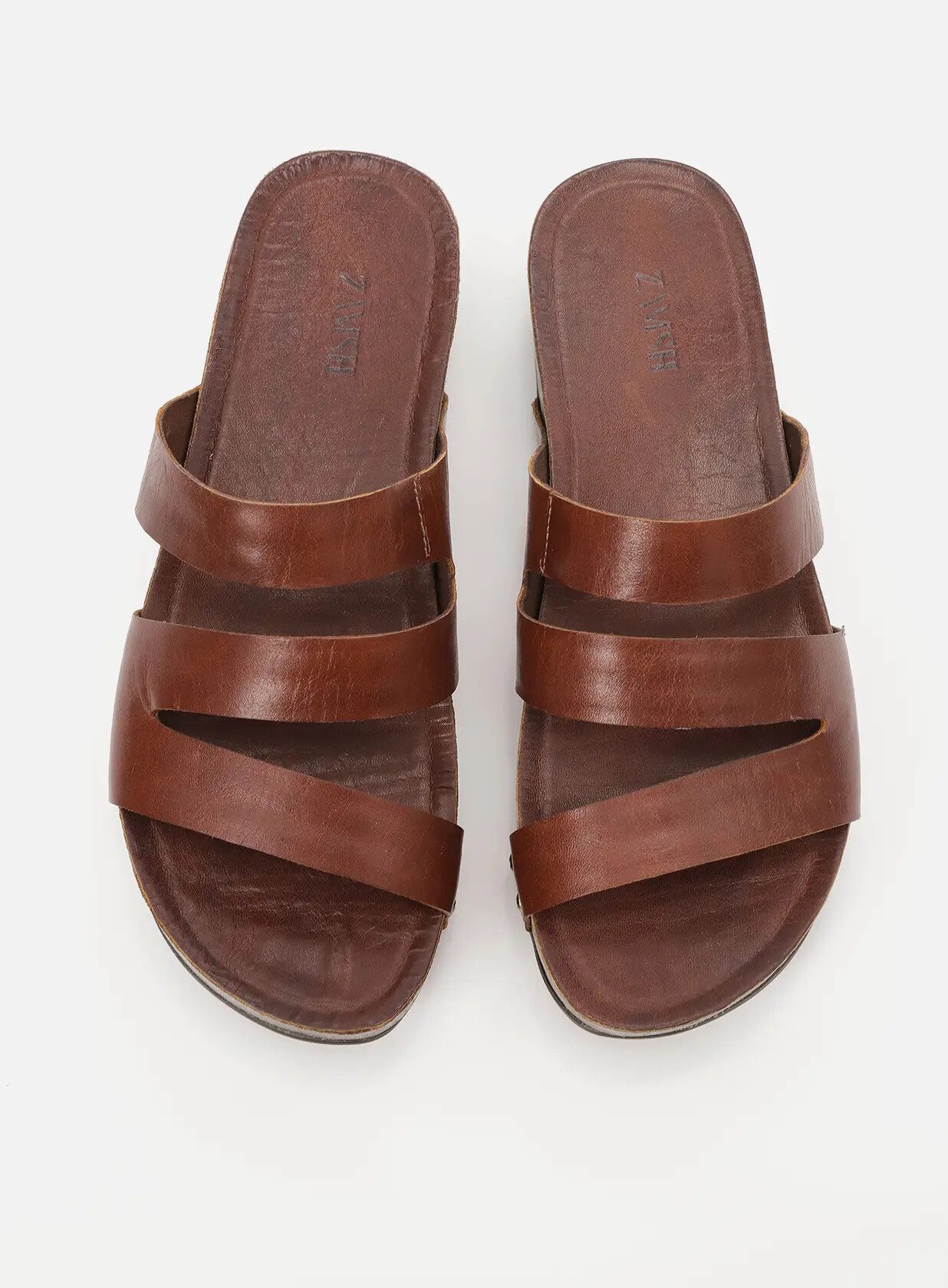 כפכפי פלטפורמה מעור - Lya