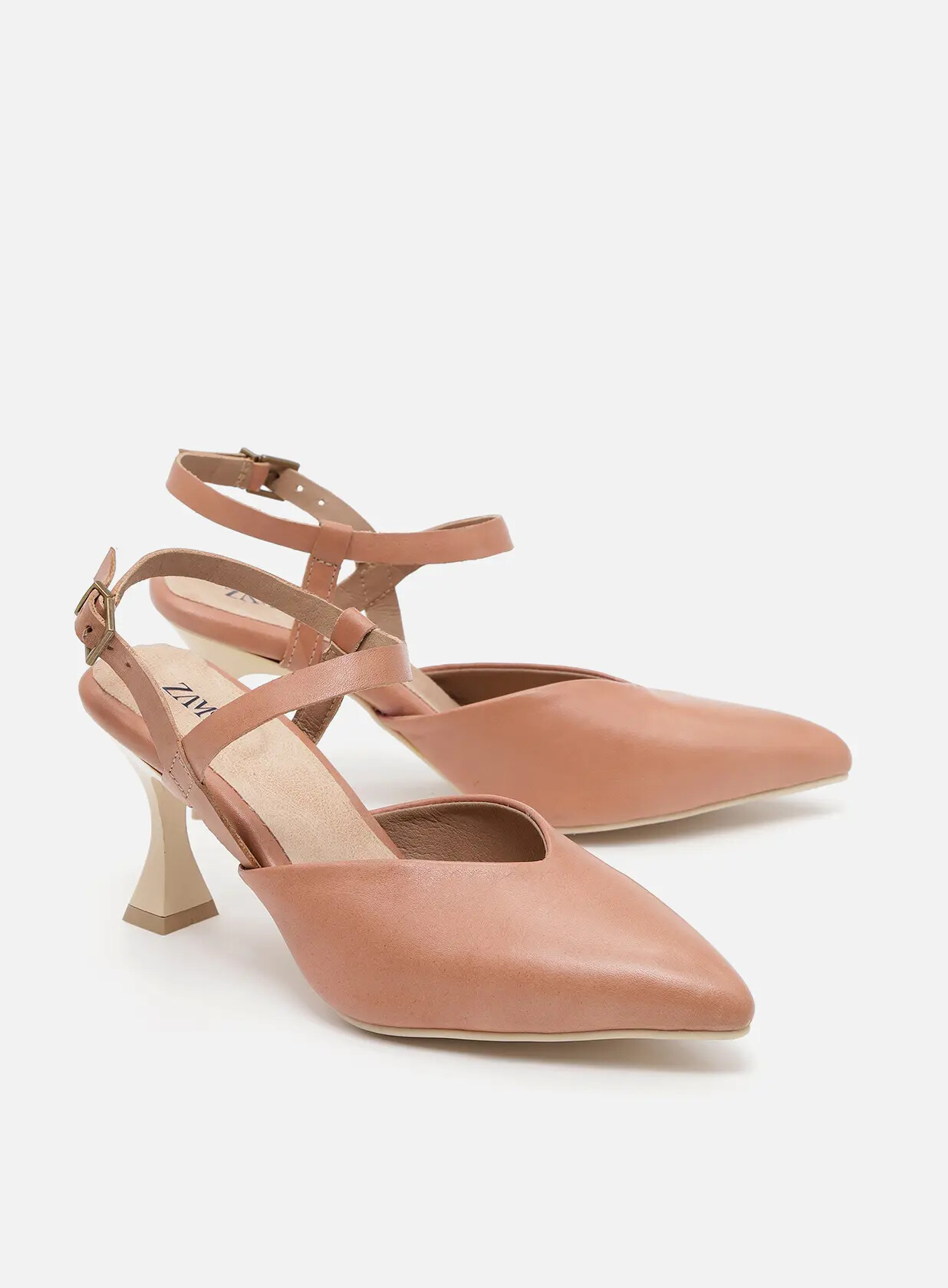 נעלי עקב סירה מעור - Vanessa