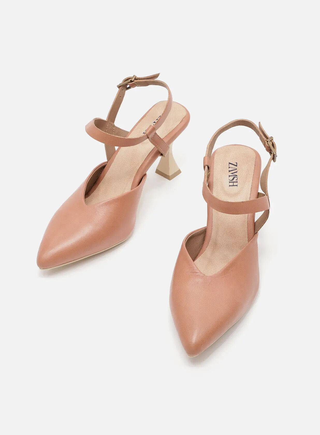 נעלי עקב סירה מעור - Vanessa