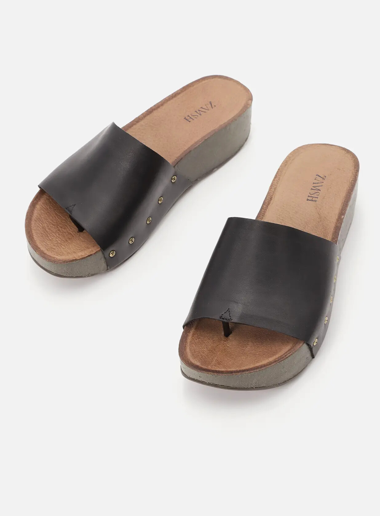 כפכפי פלטפורמה מעור - Sheera