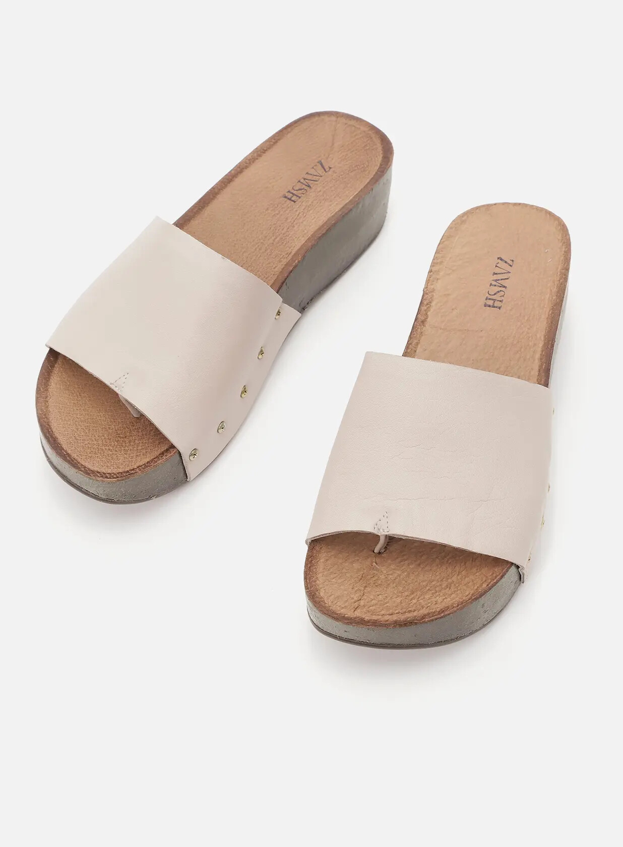 כפכפי פלטפורמה מעור - Sheera