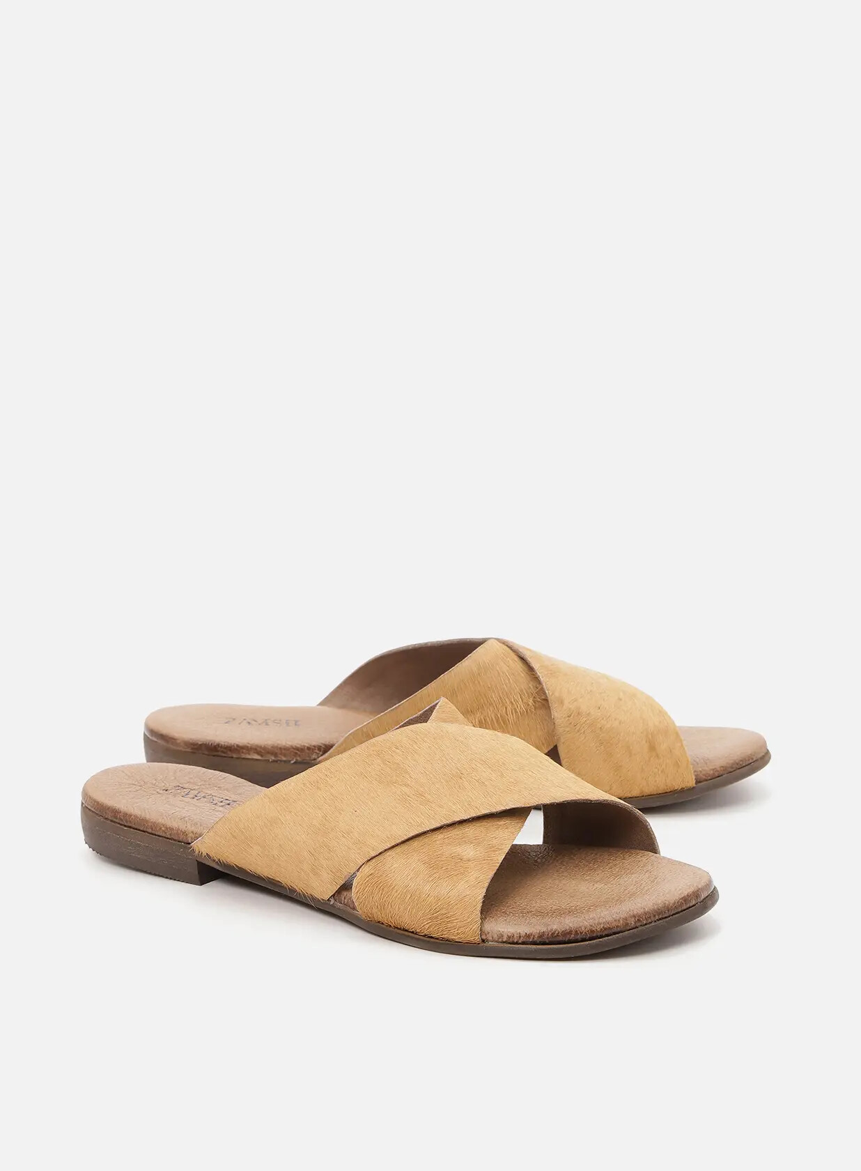 כפכפים שטוחים X מעור - Sharon