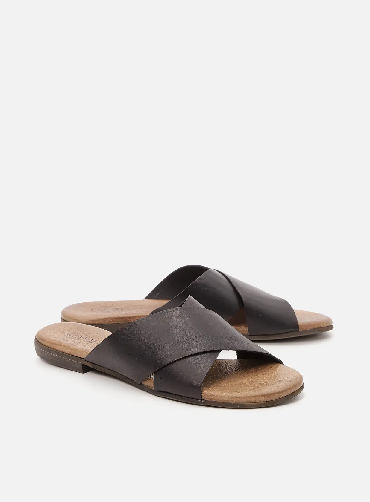 כפכפים שטוחים X מעור - Sharon