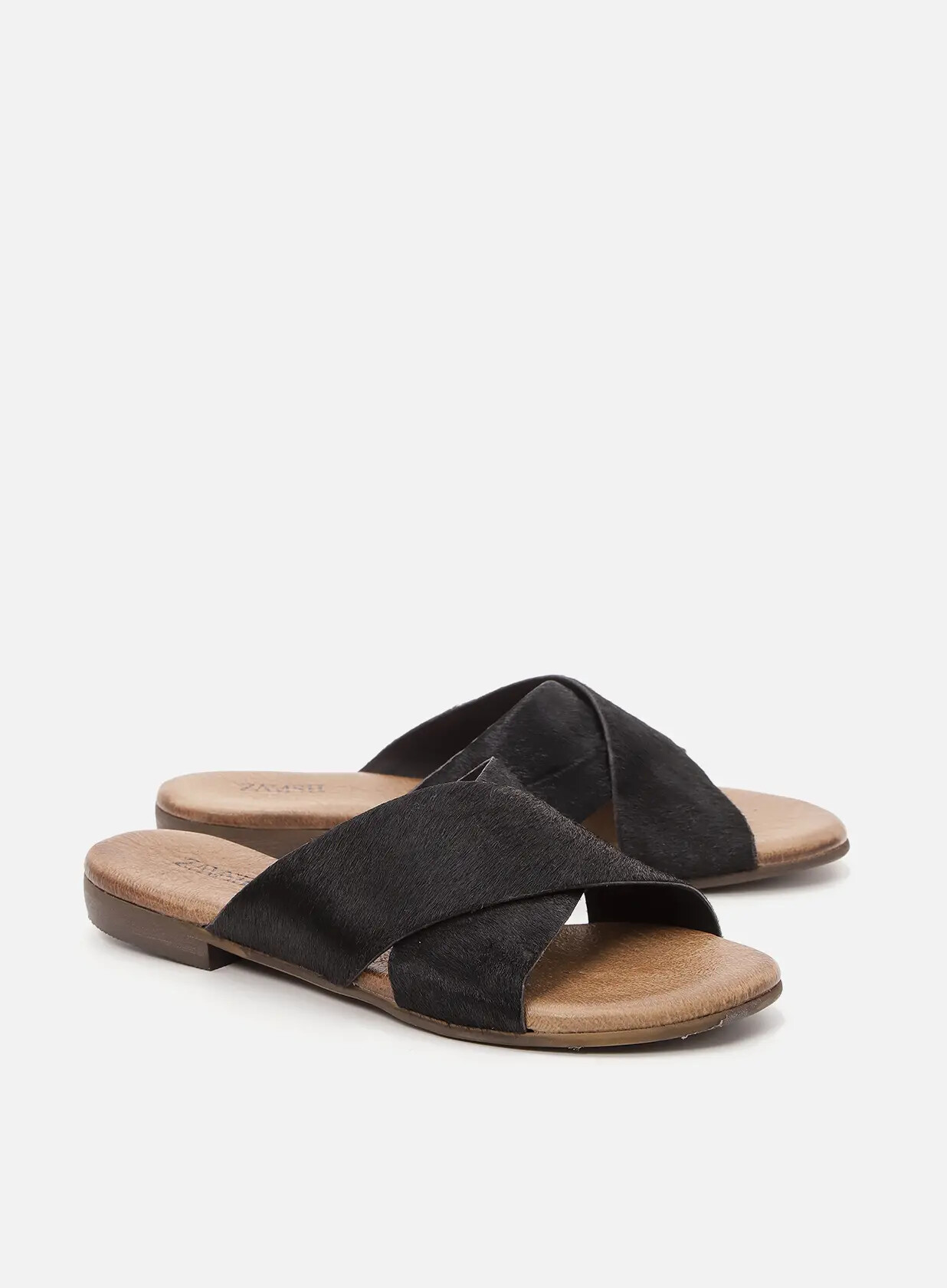 כפכפים שטוחים X מעור - Sharon