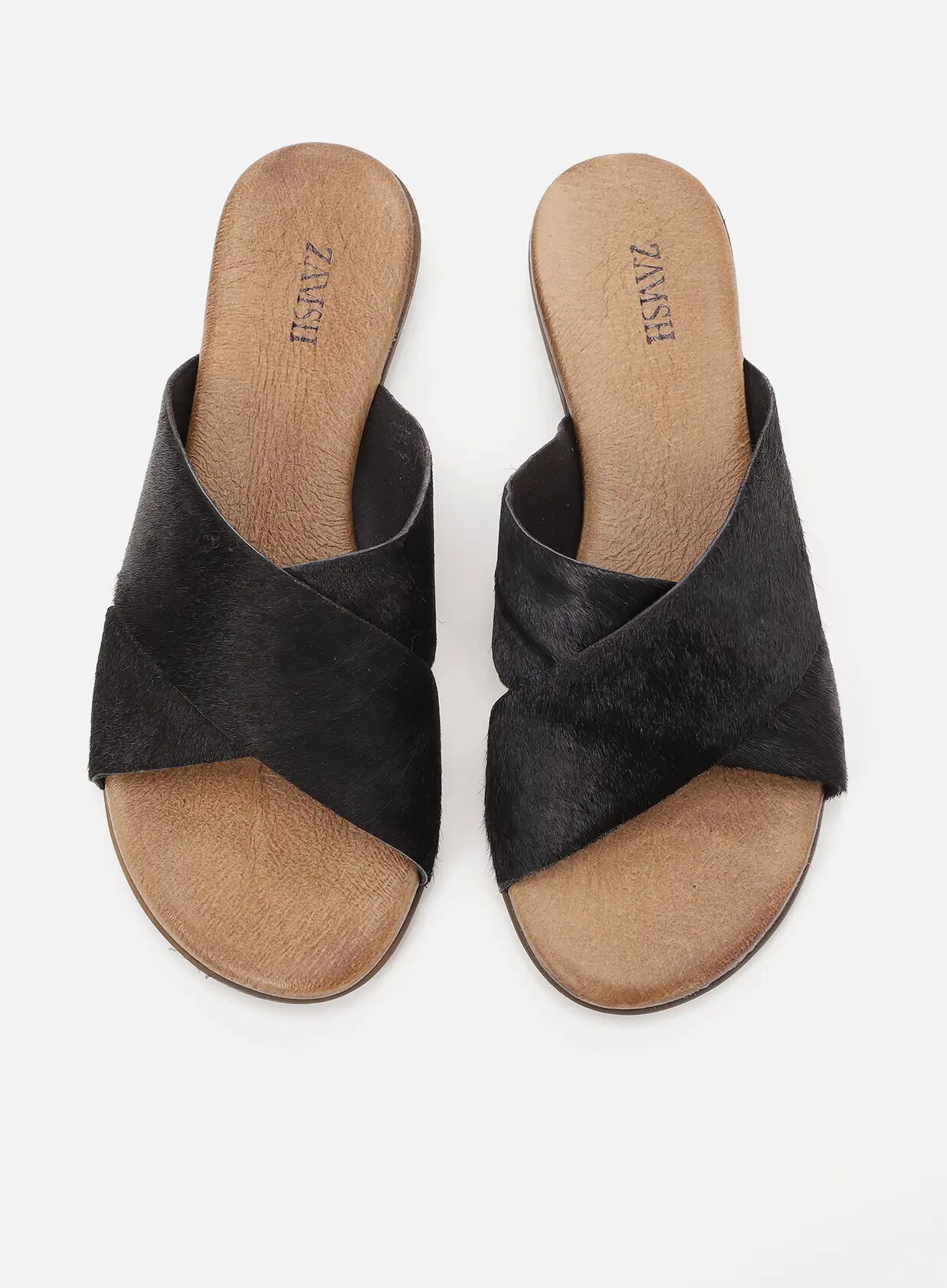 כפכפים שטוחים X מעור - Sharon