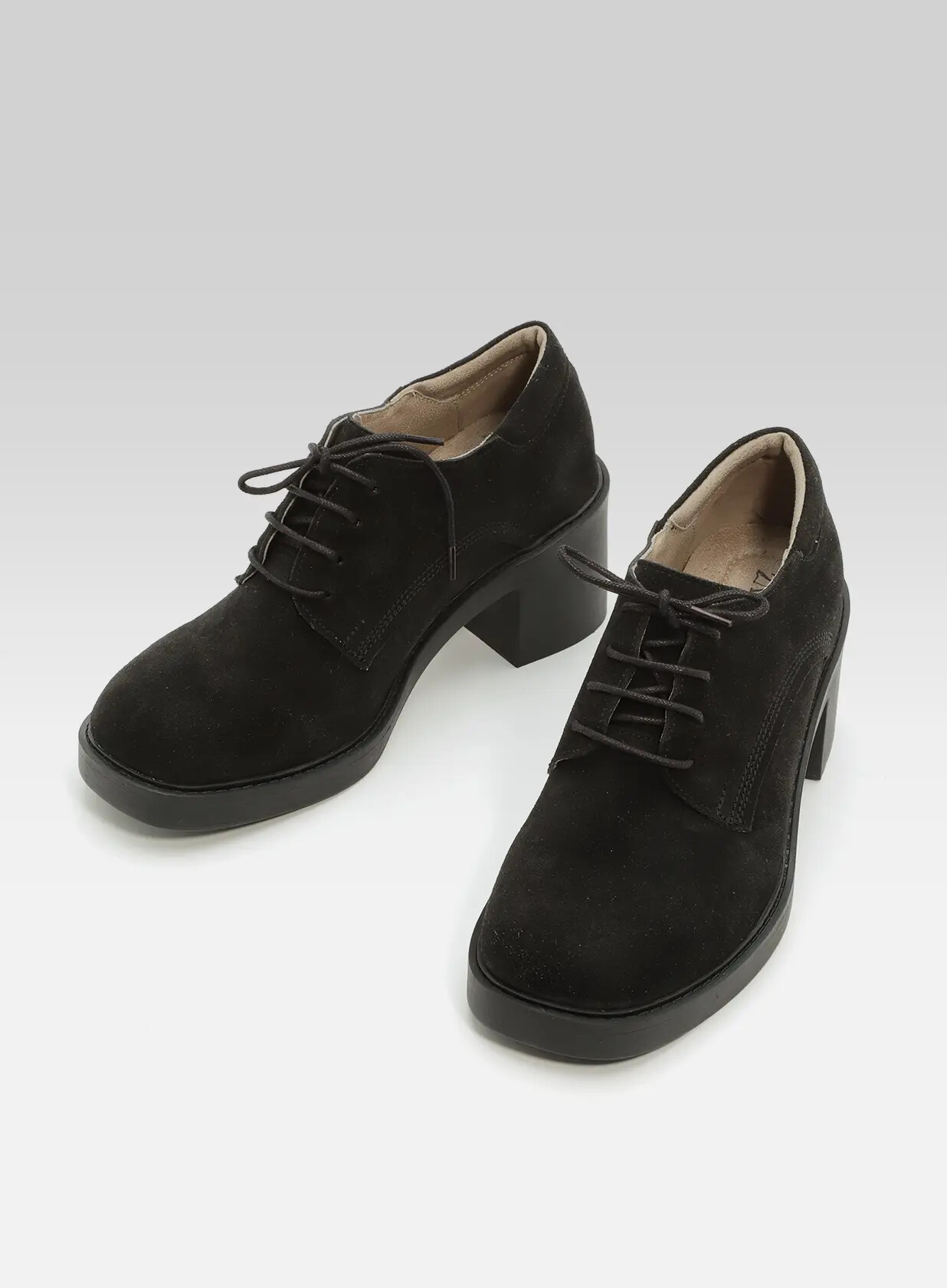 ליאת- נעל  זמש שרוך 4 חורים